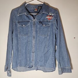 Disney Blue Jean Jacket with Mickey Patch